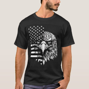 Patriotic American flag print T-Shirt