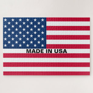 Patriotic American Flag Puzzle Made in USA