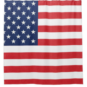 Patriotic American Flag Shower Curtain