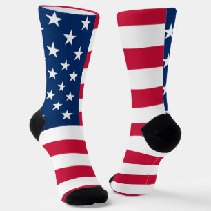 Patriotic American Flag Socks USA