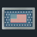 Patriotic American Flag Stars Belt Buckle Gift<br><div class="desc">The design is from original art.</div>