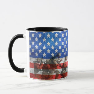 Patriotic American Flag Statue of Liberty Mug