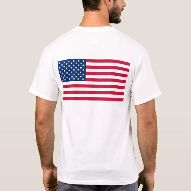 Patriotic American Flag T-Shirts (Back)