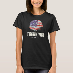 Patriotic American Flag Thank You Men Women Kid Gi T-Shirt