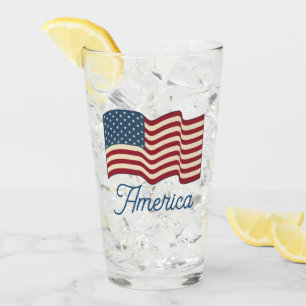 Patriotic American Flag Tumbler 