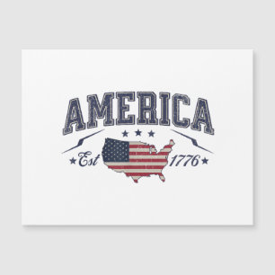 Patriotic American Flag USA Est 1776 4th of July A