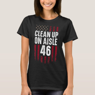 Patriotic American Flag Vintage Usa Clean Up On Ai T-Shirt