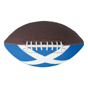 Patriotic american football flag of Scotland