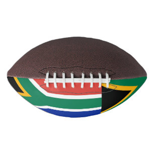 Patriotic american football flag of South Africa