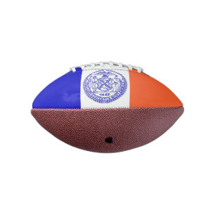 Patriotic american football  New York City flag