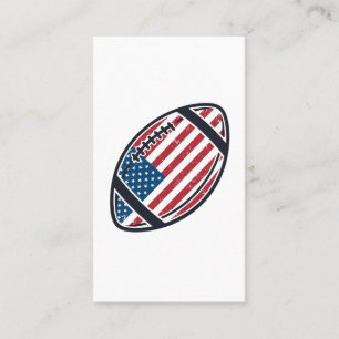 Patriotic American Football Vintage Vector Design_ Business Card
