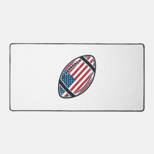 Patriotic American Football Vintage Vector Design_ Desk Mat
