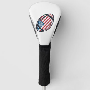 Patriotic American Football Vintage Vector Design_ Golf Head Cover