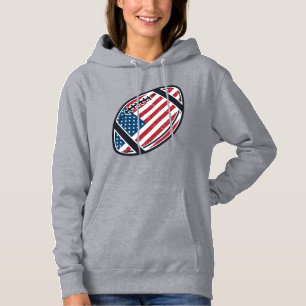 Patriotic American Football Vintage Vector Design_ Hoodie