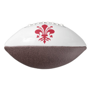 Patriotic american football with flag of Florence