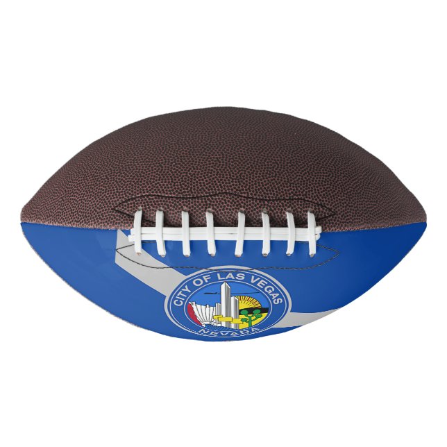 Patriotic american football with flag of Las Vegas (Front)