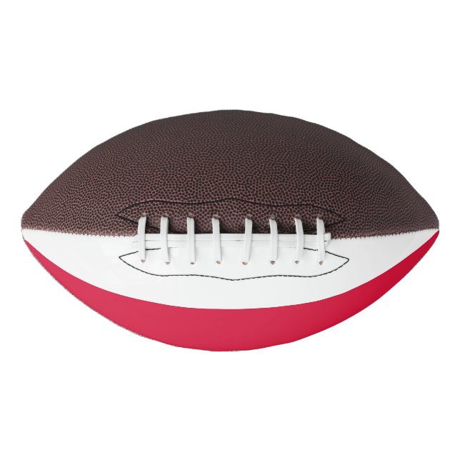 Patriotic american football with flag of Poland (Front)