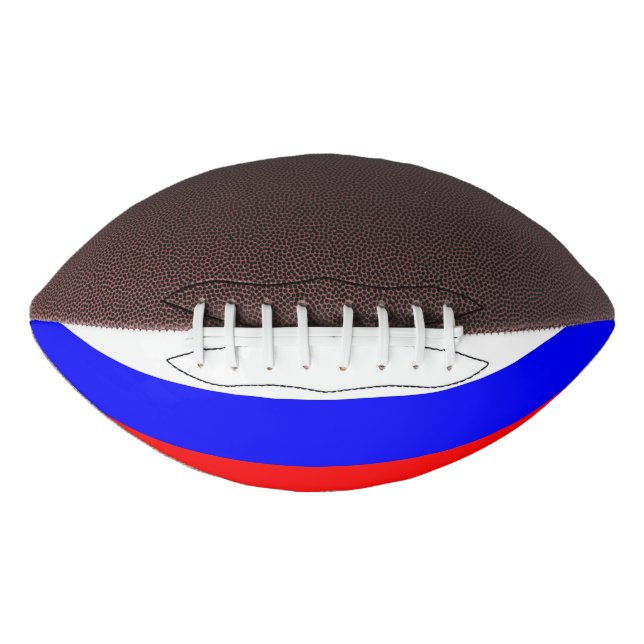 Patriotic american football with flag of Russia (Front)