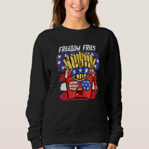 Patriotic American Freedomm Fries 4th Of July Usa  Sweatshirt