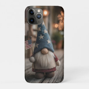 Patriotic American Gnome Holding Flag Case-Mate iPhone Case