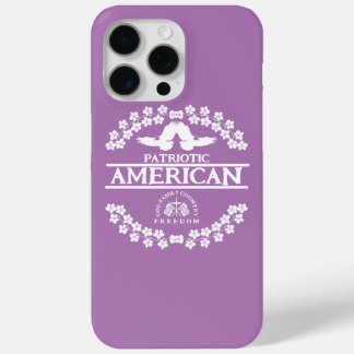 PATRIOTIC AMERICAN | GOD FAMILY COUNTRY FREEDOM iPhone 15 PRO MAX CASE