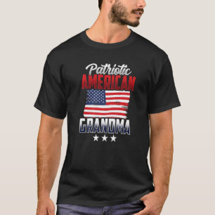 Patriotic American Grandma Usa Us Patriot Grandmot T-Shirt