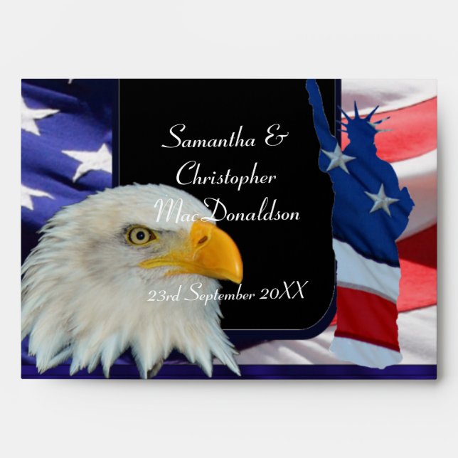 Patriotic American icons Envelope (Front)