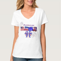 Patriotic American Mama Red White & Blue