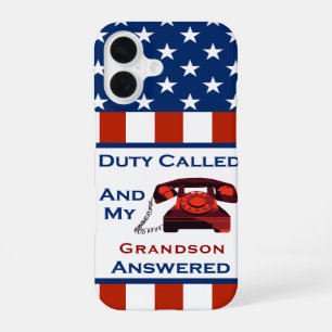 [Patriotic American]  Military Veteran Duty Called iPhone 16 Case