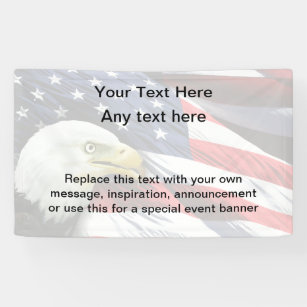 Patriotic American Military Veteran Event Banner
