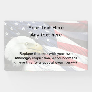 Patriotic American Military Veteran Event Banner
