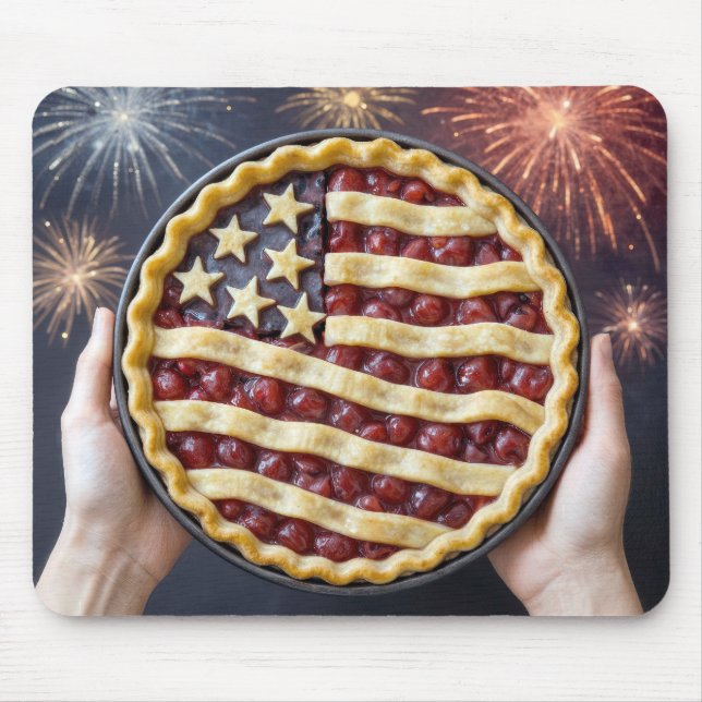 Patriotic American Pie Mouse Pad (Front)