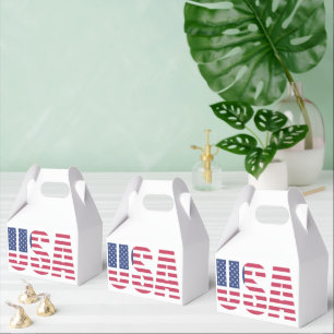 Patriotic American Pride Party Treat Boxes