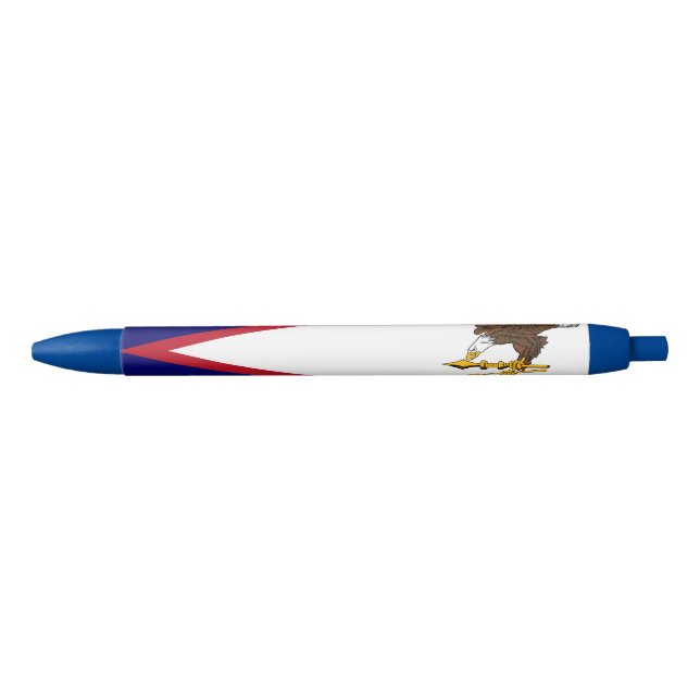 Patriotic American Samoa Flag Black Ink Pen (Front)