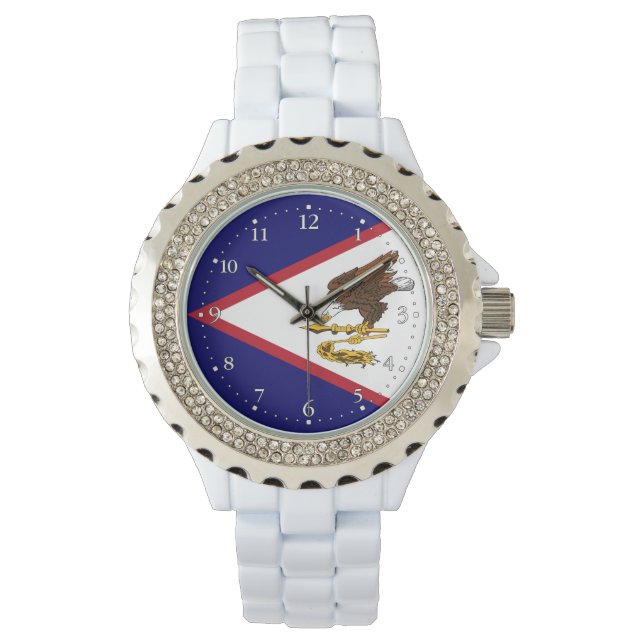 Patriotic American Samoa Flag Watch (Front)
