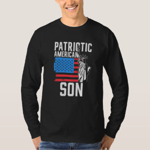 Patriotic American Son America Usa Patriot Us Us U T-Shirt