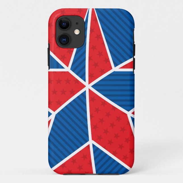 Patriotic American star Case-Mate iPhone Case (Back)