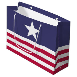Patriotic American Style Large Gift Bag