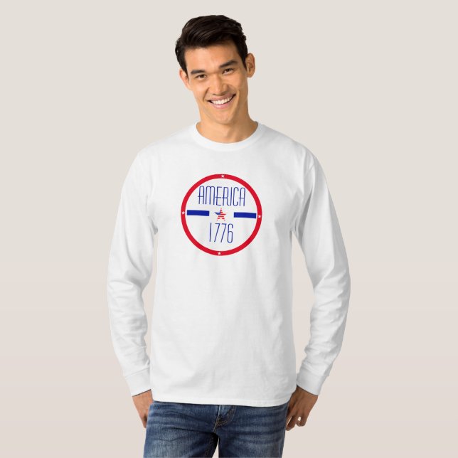 Patriotic American   T-Shirt (Front Full)