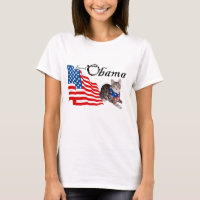 Patriotic American Tabby Cat for Obama