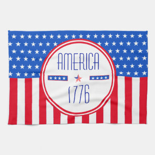 Patriotic American Tea Towel