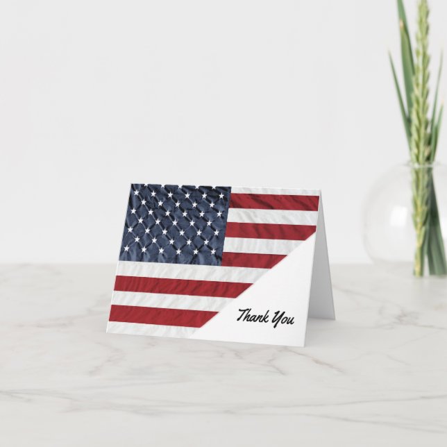 Patriotic American Thank You Cards (Front)