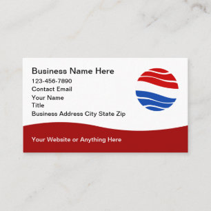 Patriotic American Theme Modern Business Cards