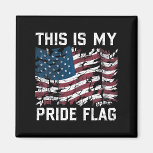 Patriotic American This Is My Pride Flag USA Magnet