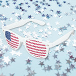 Patriotic American United States America USA Flag Retro Sunglasses<br><div class="desc">The all American, Stars and Stripes, Old Glory, Star-Spangled Banner, patriotic, america USA flag 100% UV protected lens adult retro party shades, to show your pride, patriotism, love. Great for Independence Day 4th of July drive by parade, bbq party, celebrations, and more. Makes a great patriotic gift for birthday, independence...</div>