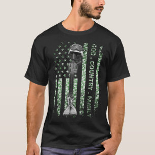 Patriotic American Us Flag God Family Country T-Shirt