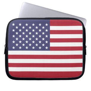 Patriotic American USA Flag Laptop Sleeve