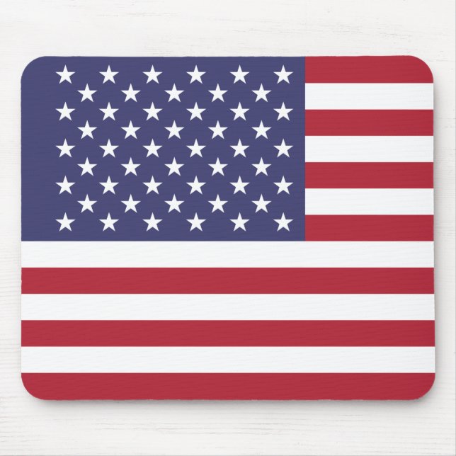 Patriotic American USA Flag Mouse Pad (Front)