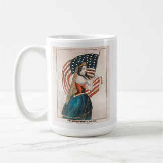 Patriotic American Woman | American Flag | 250 USA Coffee Mug