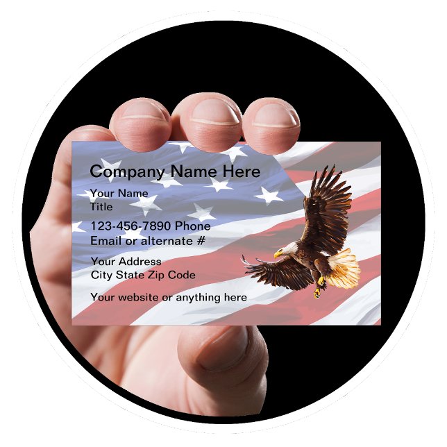 Patriotic Americana Theme Businesscards Business Card (Creator Uploaded)